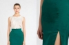 Jak nosit zelenou tužkovou sukni?