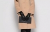 Dámský kabát s kožešinovým límcem