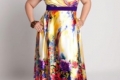 Dlouhé letní šaty pro obézní ženy